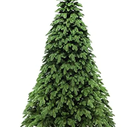 eveXmas Aphrodite - Albero di Natale artificiale, 150 cm, 233 rami 100% PE, con supporto i...