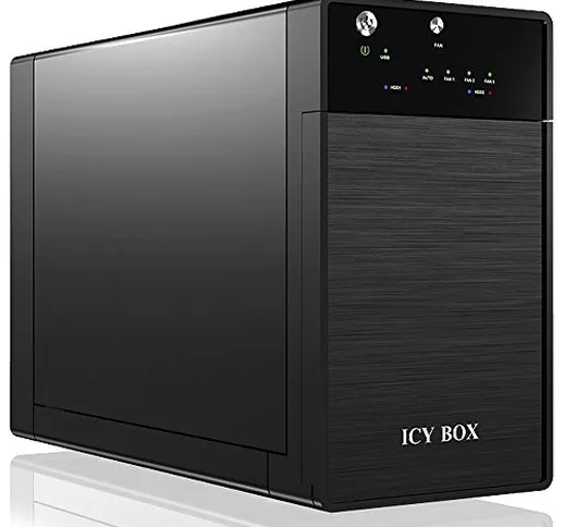 GEH Ext. 2,5" Icy-Box Ext. HDD-GehÃ¤Use, 2X 3,5" SATA HDD zu 1x USB 3.0 Host, JBOD