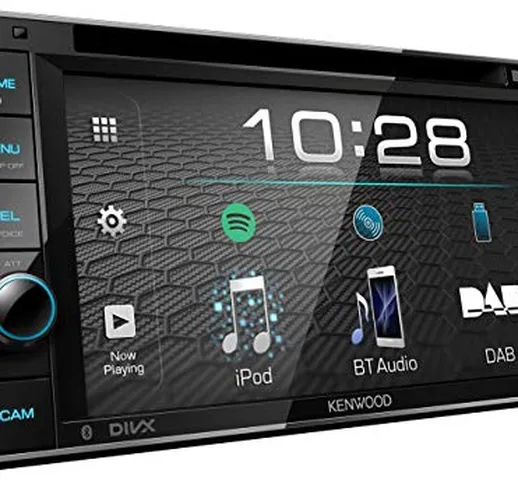 Kenwood DDX-4019DAB DAB + Autoradio multimediale con touchscreen da 15,7 cm (2-Din, DVD, v...