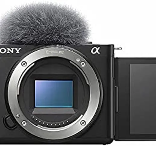 Sony Alpha ZV-E10 - Vlog Camera ad Ottiche Intercambiabili, APS-C, Schermo ad Angolazione...