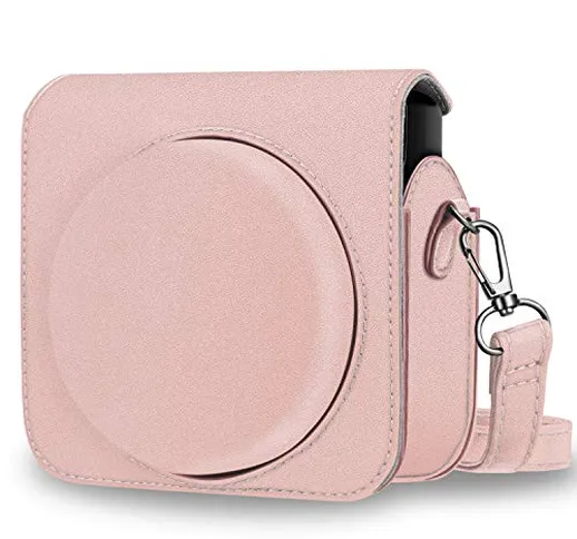 FINTIE Custodia per Fujifilm Instax Square SQ6 - PU Protettiva Case Borsa in Pelle con Tra...