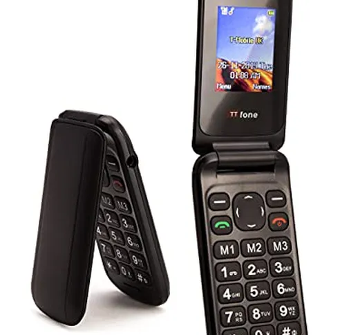 TTsims Telefono cellulare a conchiglia Flip TT140 Fotocamera Bluetooth Il telefono cellula...