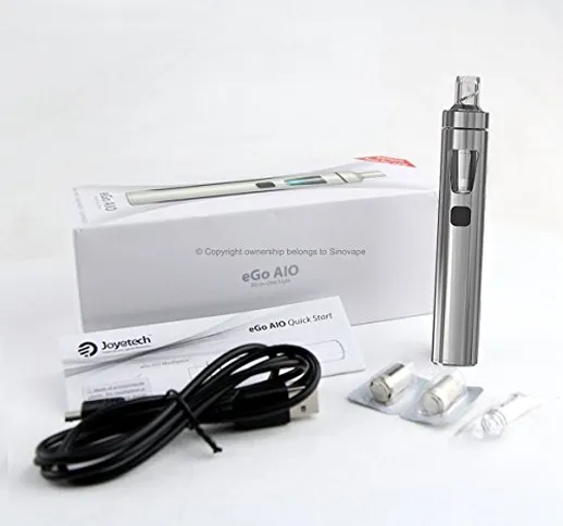 Autentico Joyetech eGo AIO (All-In-One) E-Cigarette STARTER KIT - Ricaricabile 1500mAh Bat...