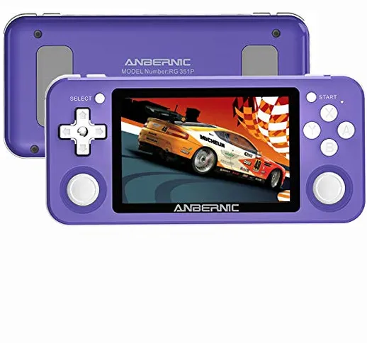 Anbernic RG351P Console di Giochi Portatile, 64GB Console di Giochi Retro 3,5"IPS Opending...