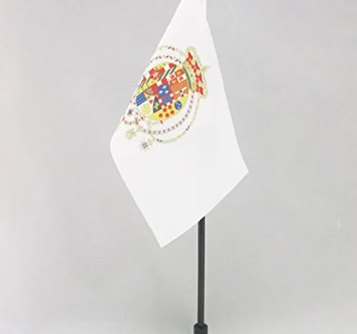 AZ FLAG Bandiera da Tavolo Regno delle Due SICILIE 1816 15x10cm - Piccola BANDIERINA SICIL...