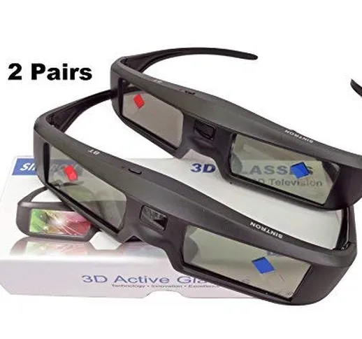 Sintron 3D Active Shutter occhiali ricaricabili ST07-BT For RF/Bluetooth Sony, Panasonic,...