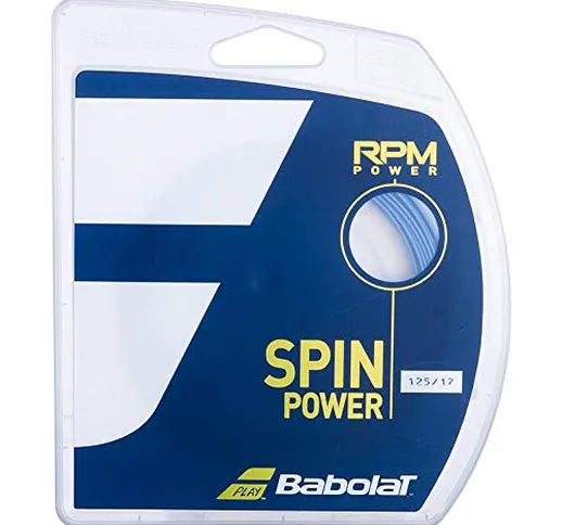 Babolat RPM Power 12M Tennis Set di Corde 12M Monofilamento Blu 1,25