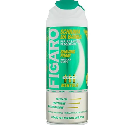 Figaro Schiuma da Barba Rinfrescante al Mentolo, 400ml