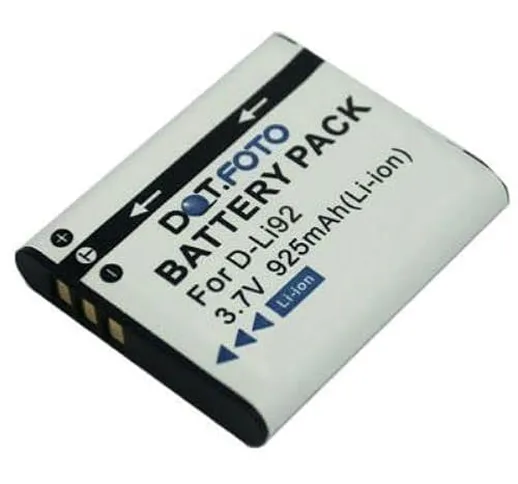 Dot.Foto D-LI92 Premium 3.7v / 925mAh Batteria Ricaricabile per Pentax