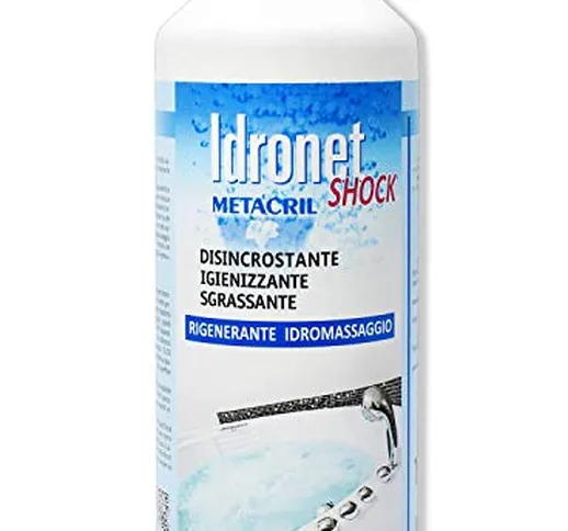 Metacril IDRONET Shock 1 LT rigenerante per IDROMASSAGGIO (Teuco, Jacuzzi, Albatros, Novel...