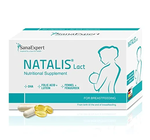 SanaExpert Natalis Lact | INTEGRATORE PER L’ALLATTAMENTO | con DHA, acido folico, finocchi...