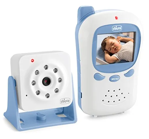 Chicco Video Baby Monitor Smart 260, Bianco/Azzurro