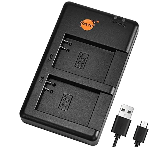 DSTE CB-2LC Batteria USB Dual Quick Caricatore Compatibile per Canon NB-10L,PowerShot G1 X...