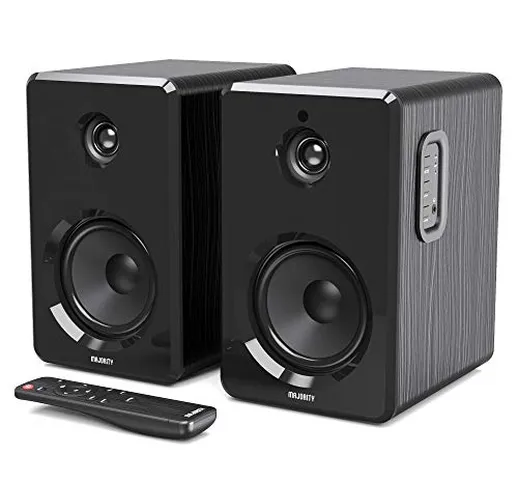 Majority D40 Coppia di casse HiFi con amplificatore, altoparlanti bluetooth con varie opzi...