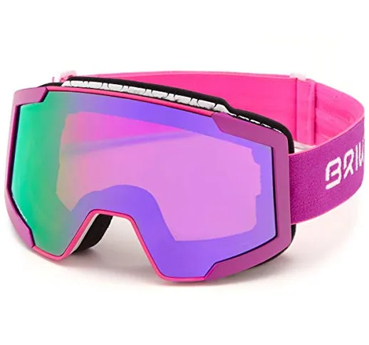 Briko (ZIOIO) Lava FIS 7.6, Ski Goggles Unisex Adulto, Pink Violet, One