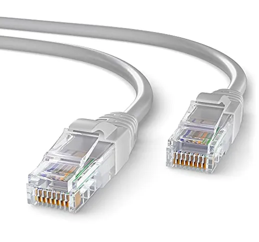 Mr. Tronic 10m Cavo di Rete Ethernet | CAT5E, CCA, UTP | Connettori RJ45 | Reti LAN Gigabi...