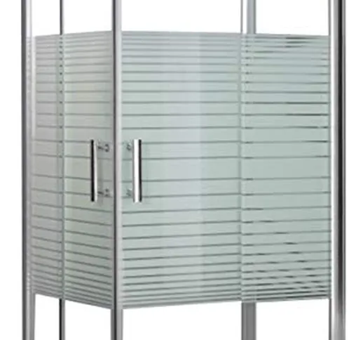 MondoDoccia® Box cabina doccia 3 lati 70x120x70 in cristallo serigrafato mod. Katariina