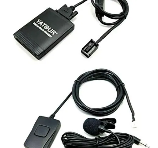 Yatour YTM06-RD4-BT Adattatore USB, SD, AUX MP3 impianto ivavoce Bluetooth per radio RD4,...