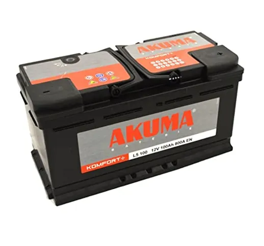 Batteria Auto Akuma = Fiamm 100 Ah 12V 800A En Originale Nuova