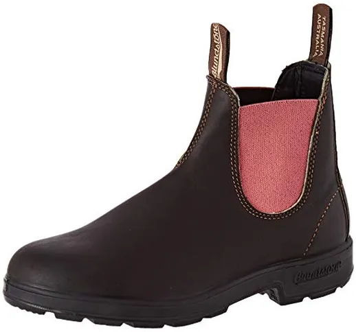 Blundstone Original 500 Series, Stivali Chelsea Unisex-Adulto, Braun Stoutbrown Pink, 37 E...