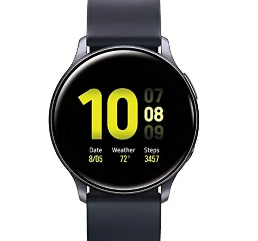 Samsung Galaxy Watch Active2 (cinturino in silicone + lunetta in alluminio) Bluetooth – In...