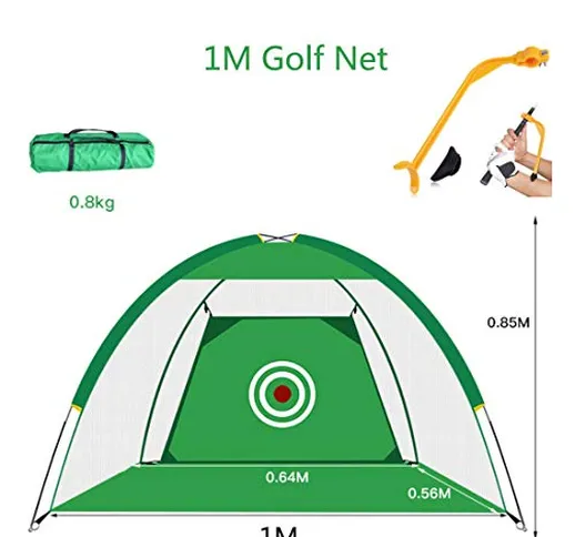 JFBZS Folding Golf Tenda Aid Mattraining Outdoor Indoor Altalena Grassland equipaggiamento...