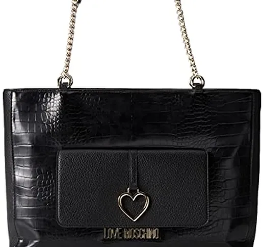 Love Moschino Collezione Autunno Inverno 2021, Borsa A Spalla Donna, Nero, Unica