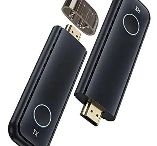 HDMI senza fili Trasmettitore e Ricevitore 165FT/50M, YEHUA 5G/2.4GHz Extender HDMI Wirele...