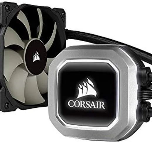 Corsair Hydro H75 2018 Sistema di Raffreddamento a Liquido per CPU, Radiatore da 120 mm, D...