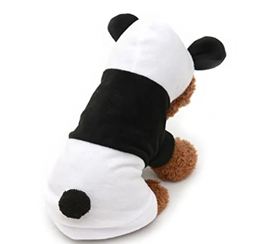 UKCOCO Vestiti del Cane Pigiama Panda del Cane Cappotto con Cappuccio Cucciolo Costume di...