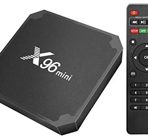 Android TV Box, X96 Mini Smart TV Box, Smart Media Player con 1 GB/8G,Support 4K/WiFi/UHD...