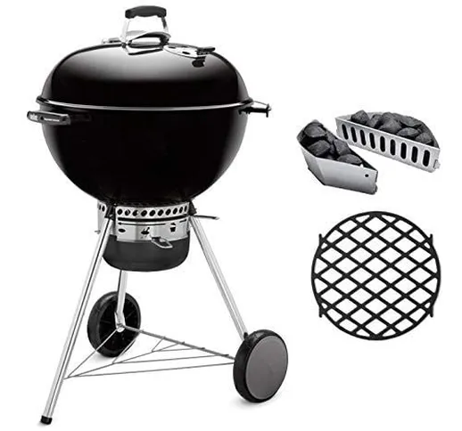 Weber Barbecue a Carbone Master-Touch Ø 57 cm Nero GBS + griglia di rosolatura 8834