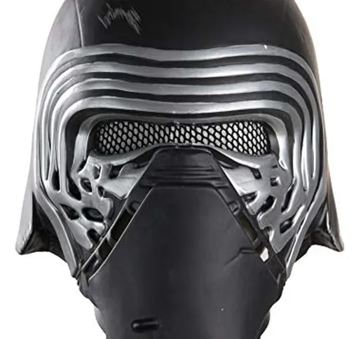 Maschera Kylo Ren in PLASTICA RIGIDA Star Wars ep.7 solo frontale con elastico dietro NON...