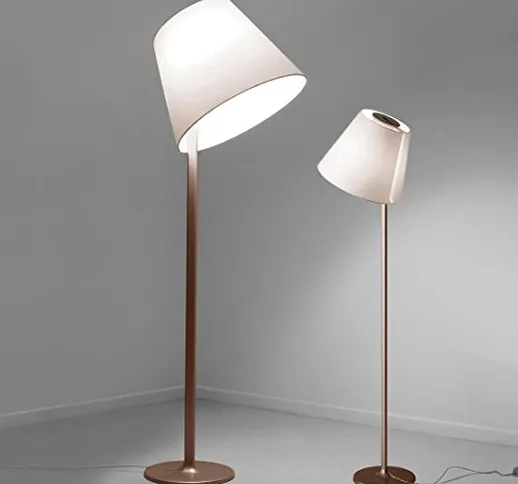 MELAMPO – Lampadario bronzo/ecru con paralume orientabile, altezza 174 cm, lampada Artemid...