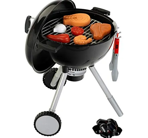 Theo Klein 9466 Weber One Touch Premium Kettle Barbecue I Children's barbecue set with Lig...