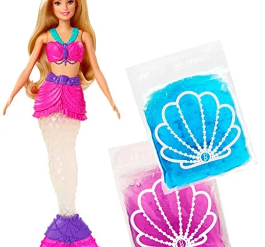 Barbie - Dreamtopia Bambola Sirena con Slime, Multicolore, 3+ Anni, GKT75