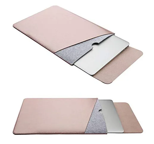 RUISIKIOU Borsa da Trasporto Astuccio per MacBook 13-13.3 inch, Elegante Custodia Protetti...