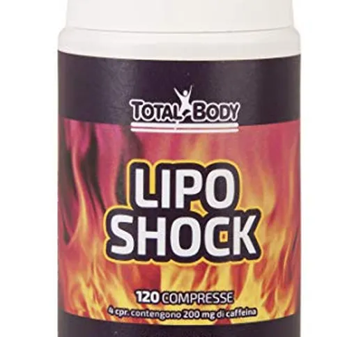 TOTAL BODY: Liposhock, termogenico brucia grasso a base di estratti vegetali con caffeina,...