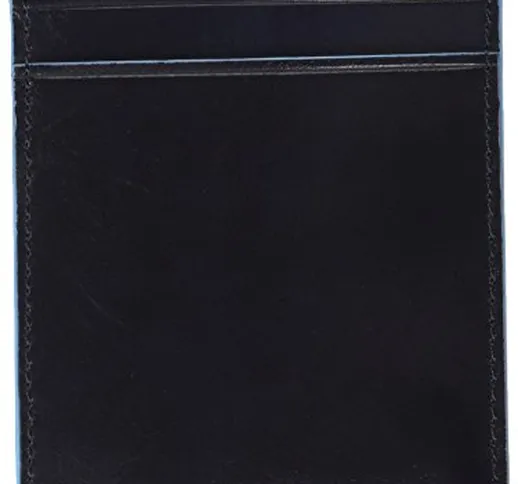 Piquadro Bustina Collezione Blue Square Porta carte di credito, Pelle, Blu Scuro, 10 cm