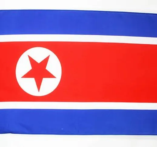 AZ FLAG Bandiera Corea del Nord 150x90cm - Gran Bandiera NORDCOREANA 90 x 150 cm Poliester...