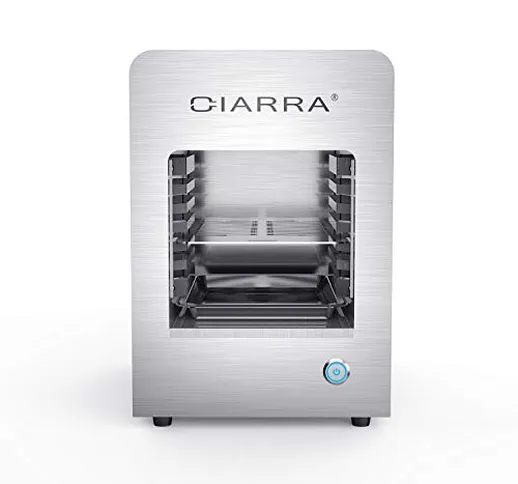CIARRA CBBSEF04A1 Barbecue Elettrici Grill Elettrico 850 °C in Acciaio Inox, per Carne, Pe...