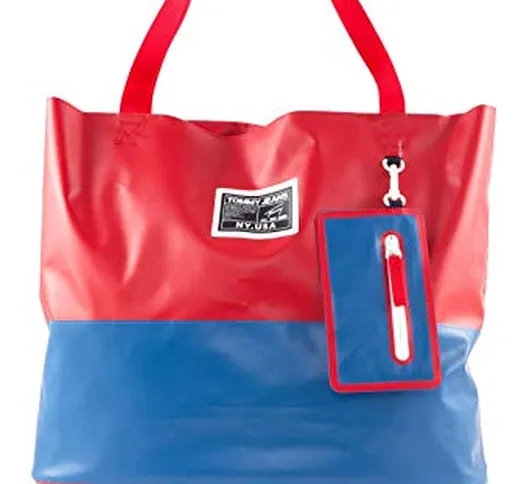 TH TOMMY JEANS - Borsa donna da piscina in PVC colorblock