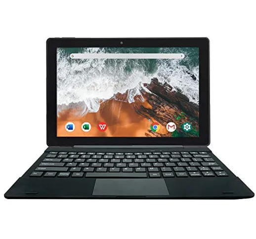[3 Oggetto Bonus] Simbans TangoTab Tablet 10 Pollici con Tastiera 2-in-1 Laptop, Android 1...