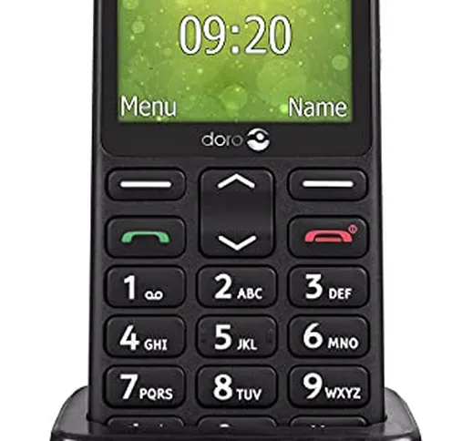 Doro 1361 Telefono Cellulare 2G Dual SIM per Anziani con Fotocamera, Pulsante d'Emergenza...