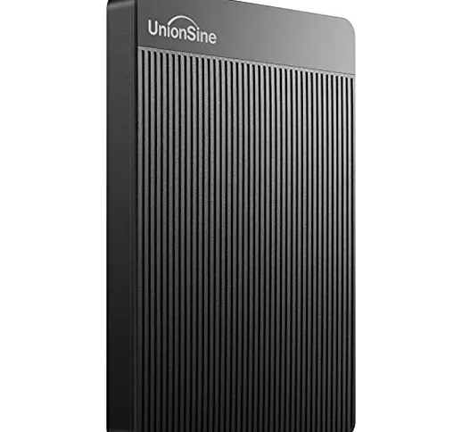 UnionSine 2,5" 2TB Ultra Slim Hard Disk Esterno Portatile USB3.0 SATA HDD Storage per PC,...