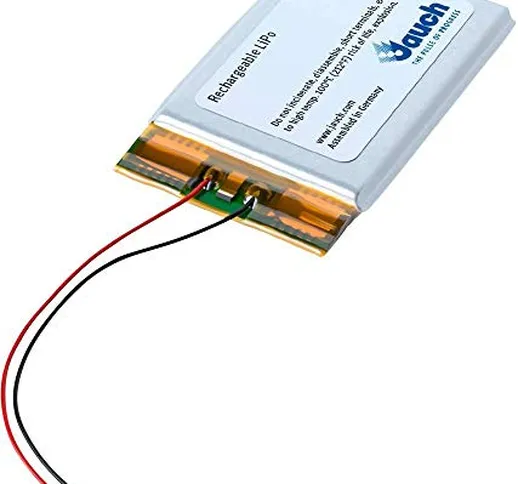 Jauch Quartz LP102530JU Spezial-Batteria Ricaricabile Prismatisch Cavo LiPo 3.7V 700 mAh