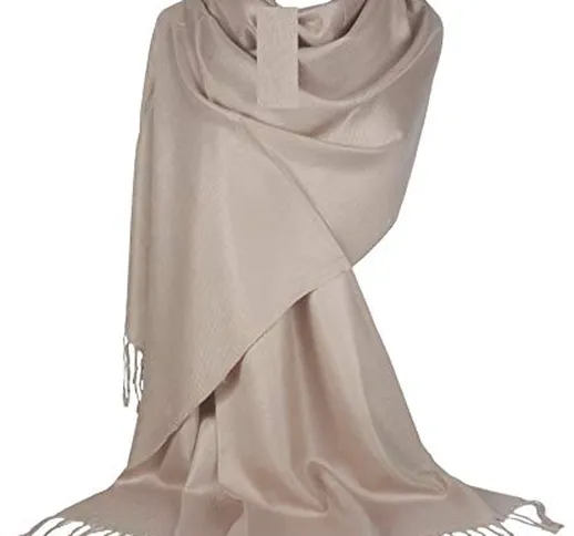 GFM Avvolgere la sciarpa di stile di Pashmina delle donne (DRV)(B9-205-HJ-49-CHMP)