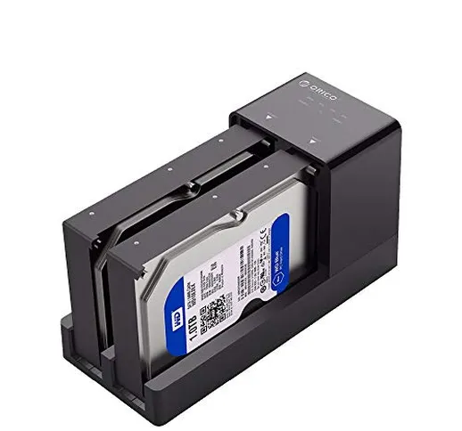 ORICO Dual Bay docking station hard disk USB 3.0 Dischi Rigidi SATA 2.5 e 3.5 pollici HDD...