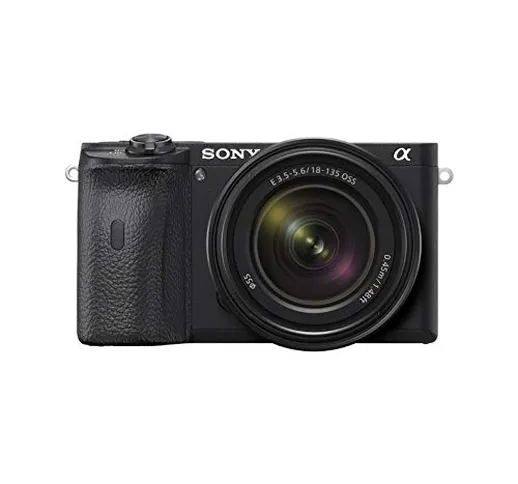 Sony Alpha 6600 E-Mount, fotocamera di sistema, 24 megapixel, video 4K, ottima durata dell...