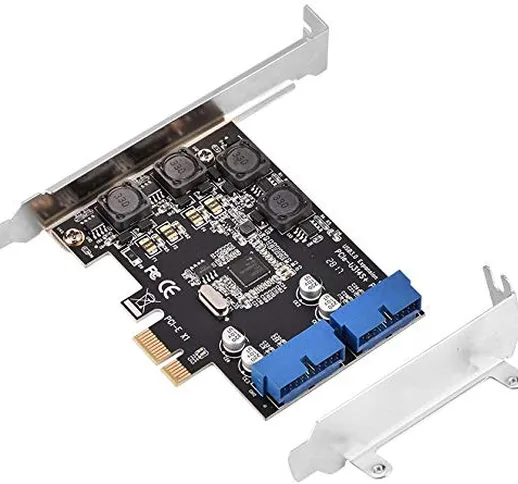 Bewinner Mini PCI PCI Express Extender a Internal 2 Port 19Pin Header Fast 5Gbps PCI-Expre...